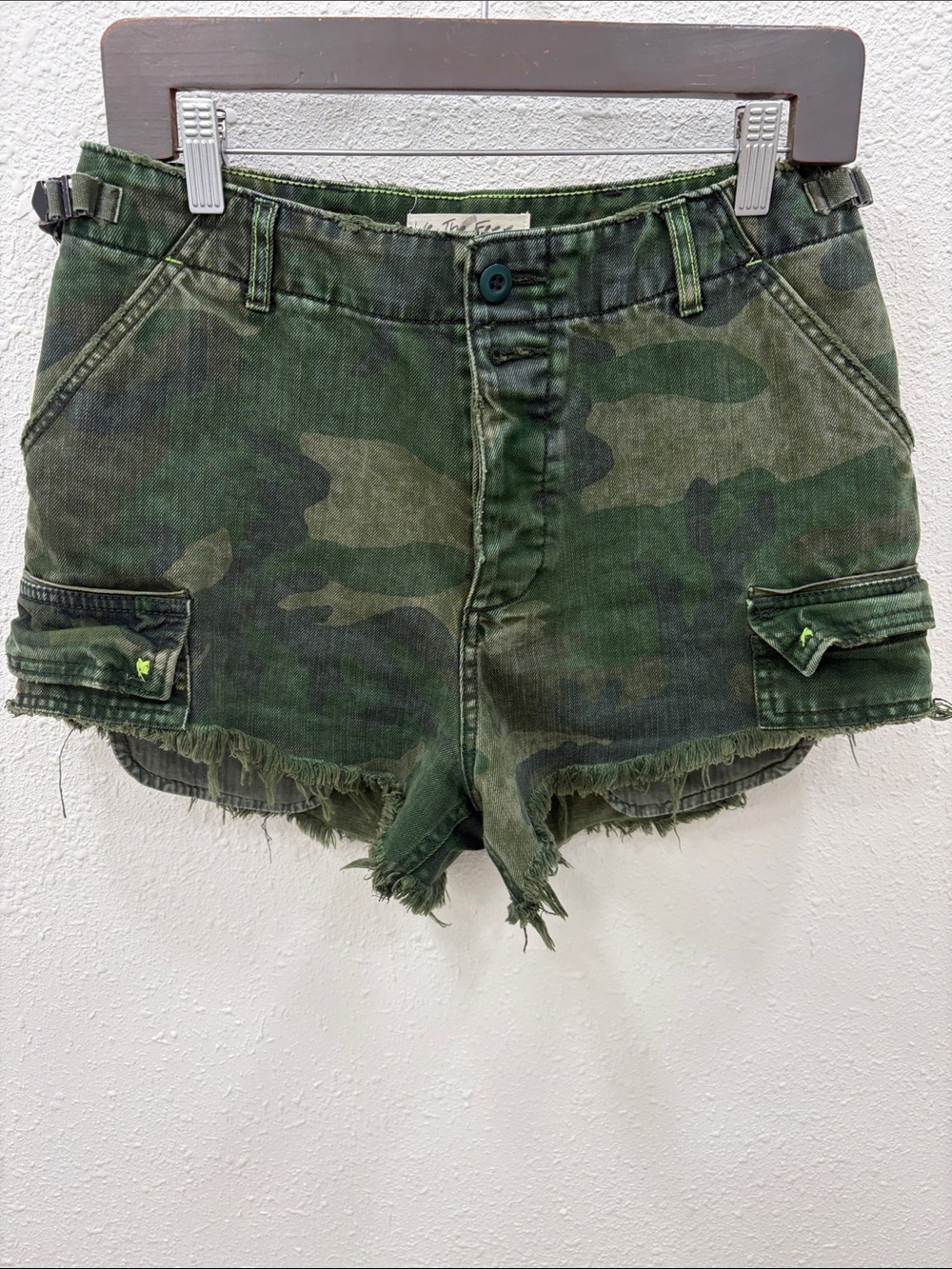 We The Free Camo Cargo Cutoff Shorts